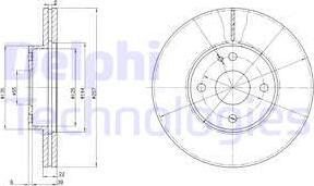 Delphi BG2804 - Bremžu diski ps1.lv