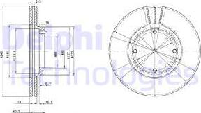 Delphi BG2394 - Bremžu diski ps1.lv