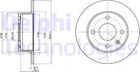 Delphi BG2376 - Bremžu diski ps1.lv