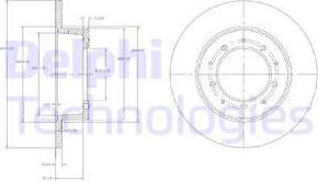 Delphi BG2799 - Bremžu diski ps1.lv