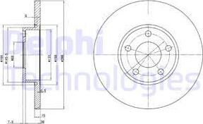 Delphi BG2749 - Bremžu diski ps1.lv