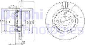 Delphi BG2784 - Bremžu diski ps1.lv