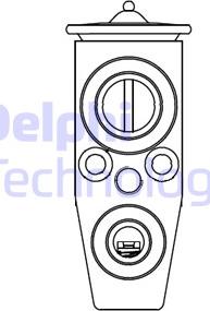 Delphi CB1007V - Izplešanās vārsts, Gaisa kond. sistēma ps1.lv