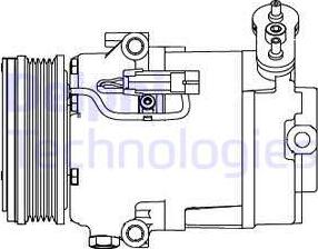 Delphi CS20432 - Kompresors, Gaisa kond. sistēma ps1.lv