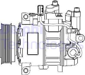 Delphi CS20474 - Kompresors, Gaisa kond. sistēma ps1.lv