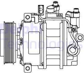 Delphi CS20546 - Kompresors, Gaisa kond. sistēma ps1.lv