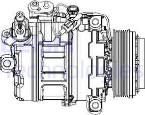 Delphi CS20547 - Kompresors, Gaisa kond. sistēma ps1.lv