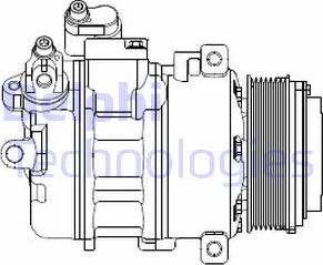 Delphi CS20370-12B1 - Kompresors, Gaisa kond. sistēma ps1.lv