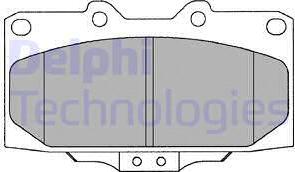 Delphi LP1020-18B1 - Bremžu uzliku kompl., Disku bremzes ps1.lv