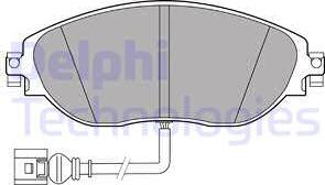 Delphi LP3389-18B1 - Bremžu uzliku kompl., Disku bremzes ps1.lv