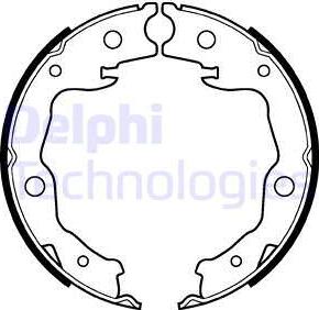 Delphi LS2116 - Bremžu loku kompl., Stāvbremze ps1.lv