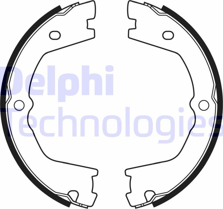 Delphi LS2178 - Bremžu loku kompl., Stāvbremze ps1.lv