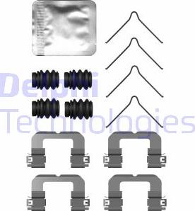 Delphi LX0757 - Piederumu komplekts, Disku bremžu uzlikas ps1.lv