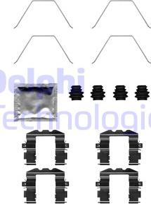 Delphi LX0705 - Piederumu komplekts, Disku bremžu uzlikas ps1.lv