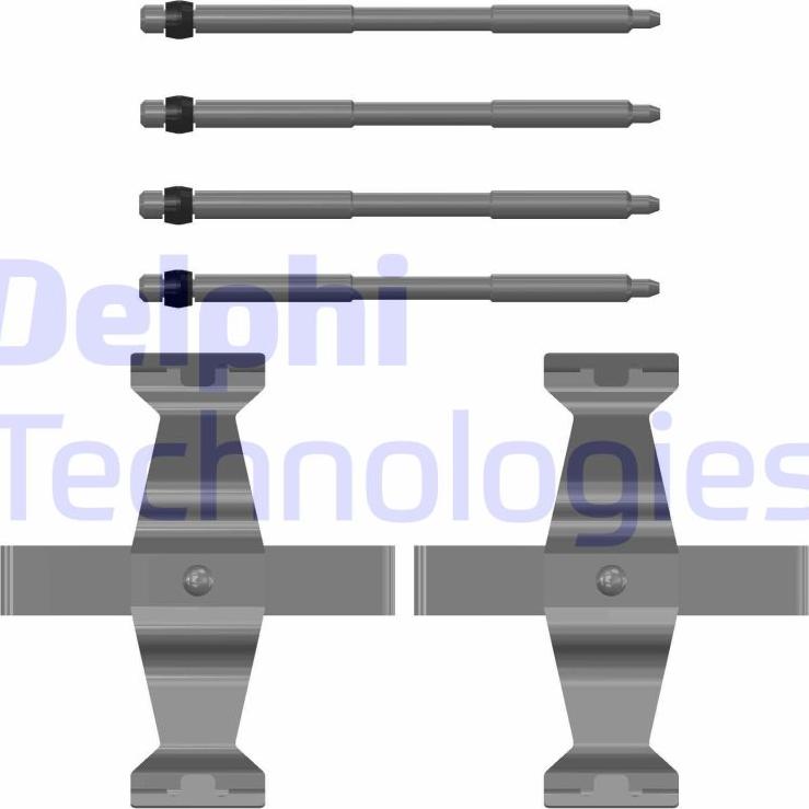 Delphi LX0785 - Piederumu komplekts, Disku bremžu uzlikas ps1.lv