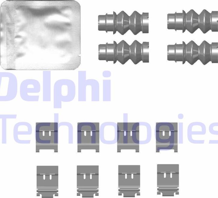 Delphi LX0772 - Piederumu komplekts, Disku bremžu uzlikas ps1.lv