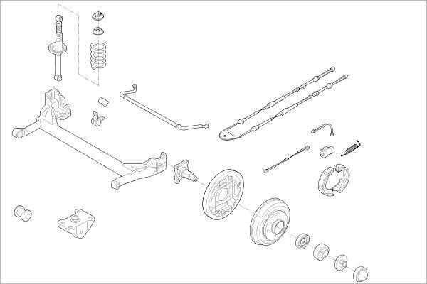 Delphi OE-FORD-000001075-R - Riteņa piekare ps1.lv