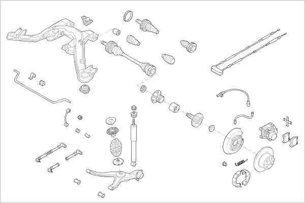 Delphi OE-OPEL-000003862-R - Riteņa piekare ps1.lv