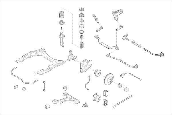 Delphi OE-OPEL-000003862-F - Riteņa piekare ps1.lv