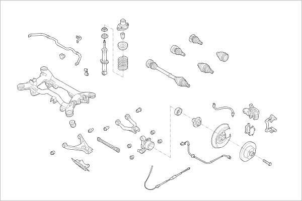 Delphi OE-VW-000015785-R - Riteņa piekare ps1.lv