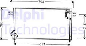 Delphi TSP0225435 - Kondensators, Gaisa kond. sistēma ps1.lv