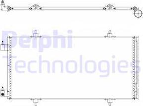 Delphi TSP0225637 - Kondensators, Gaisa kond. sistēma ps1.lv