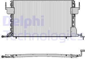 Delphi TSP0225021 - Kondensators, Gaisa kond. sistēma ps1.lv