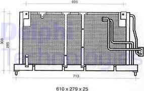 Delphi TSP0225354 - Kondensators, Gaisa kond. sistēma ps1.lv