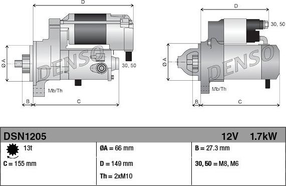 Denso 428000-9210 - Starteris ps1.lv