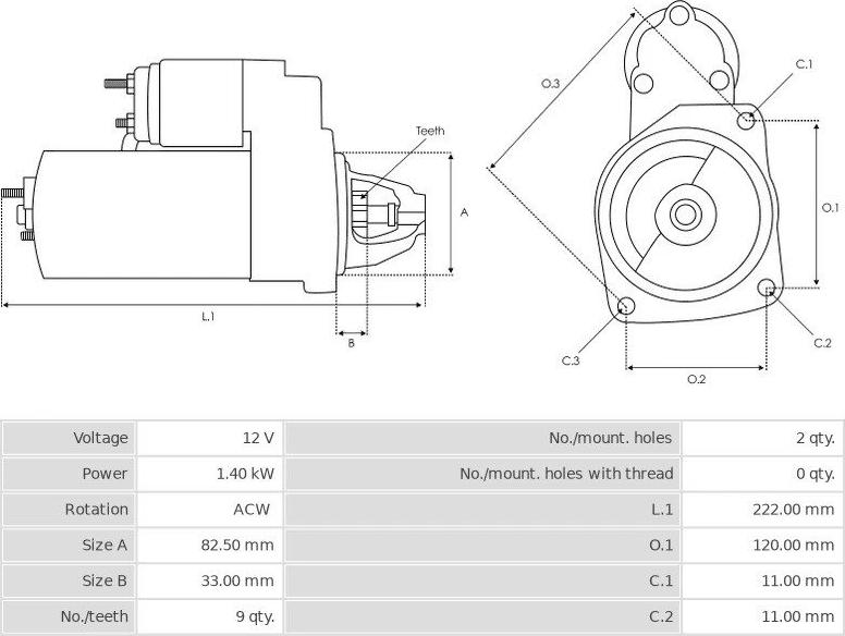 Denso 4280002291 - Starteris ps1.lv