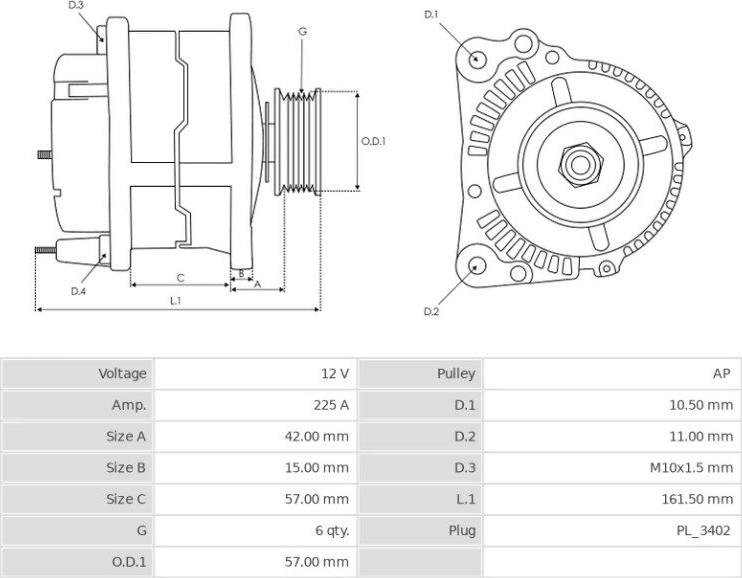 Denso 104210-6670 - Ģenerators ps1.lv