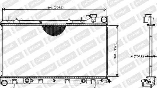 Denso 221-4600 - Radiators, Motora dzesēšanas sistēma ps1.lv