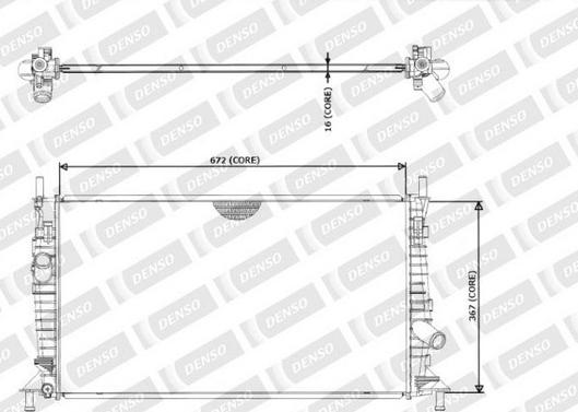 Denso 221-3507 - Radiators, Motora dzesēšanas sistēma ps1.lv