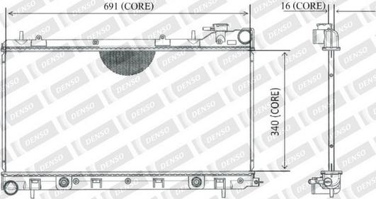 Denso 221-3602 - Radiators, Motora dzesēšanas sistēma ps1.lv