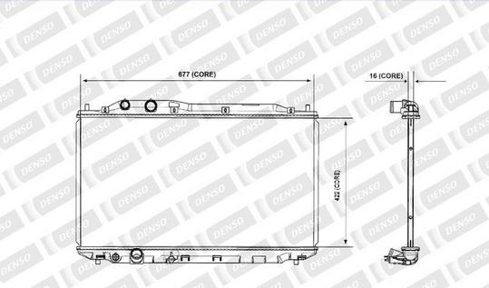 Denso 221-3233 - Radiators, Motora dzesēšanas sistēma ps1.lv