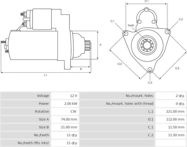 Denso 2280002970 - Enkurs, Starteris ps1.lv