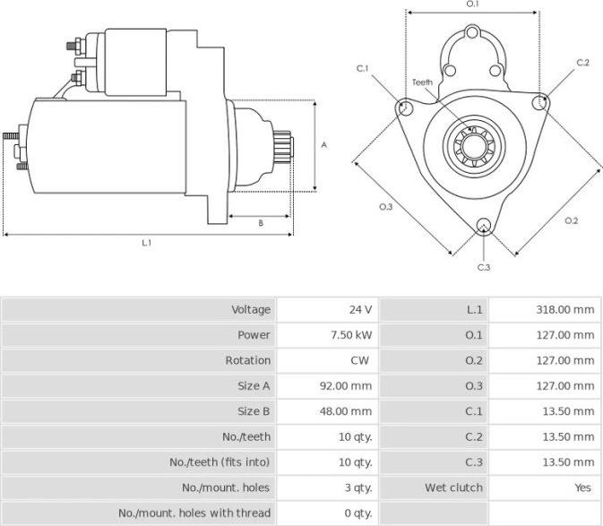 Denso 2280007380 - Enkurs, Starteris ps1.lv