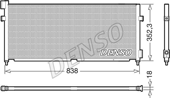 Denso DCN99052 - Kondensators, Gaisa kond. sistēma ps1.lv