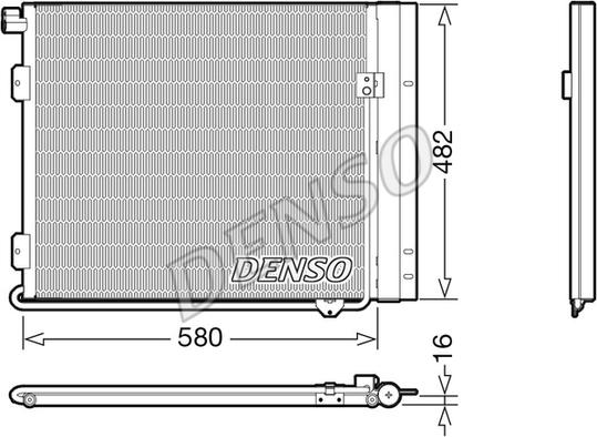 Denso DCN99061 - Kondensators, Gaisa kond. sistēma ps1.lv