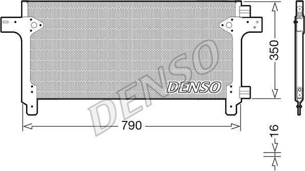 Denso DCN99063 - Kondensators, Gaisa kond. sistēma ps1.lv