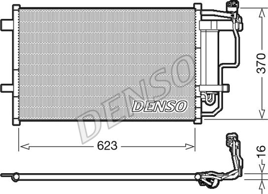 Denso DCN44007 - Kondensators, Gaisa kond. sistēma ps1.lv