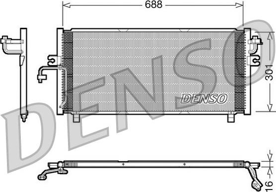 Denso DCN46004 - Kondensators, Gaisa kond. sistēma ps1.lv