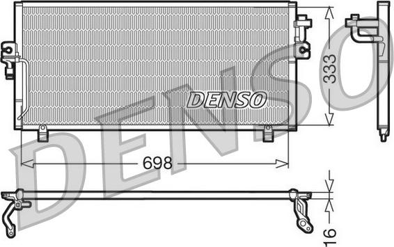 Denso DCN46010 - Kondensators, Gaisa kond. sistēma ps1.lv