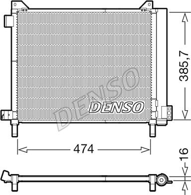 Denso DCN46030 - Kondensators, Gaisa kond. sistēma ps1.lv