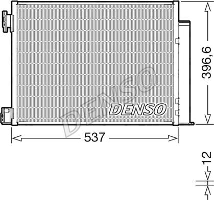 Denso DCN46032 - Kondensators, Gaisa kond. sistēma ps1.lv