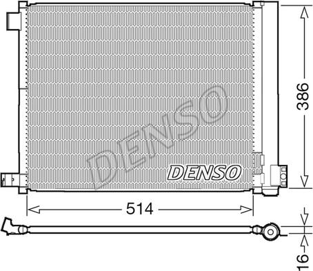 Denso DCN46022 - Kondensators, Gaisa kond. sistēma ps1.lv