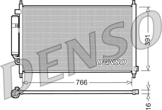 Denso DCN40005 - Kondensators, Gaisa kond. sistēma ps1.lv