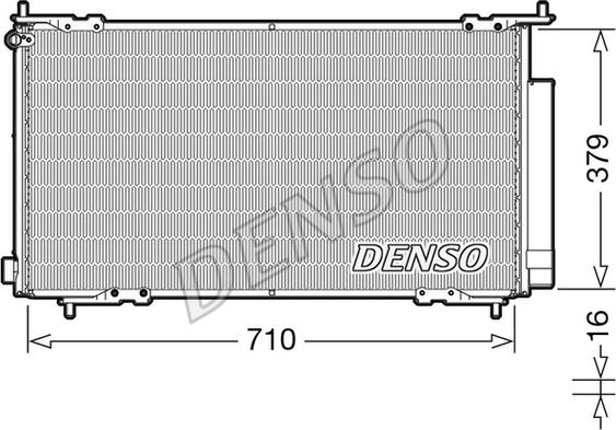 Denso DCN40015 - Kondensators, Gaisa kond. sistēma ps1.lv