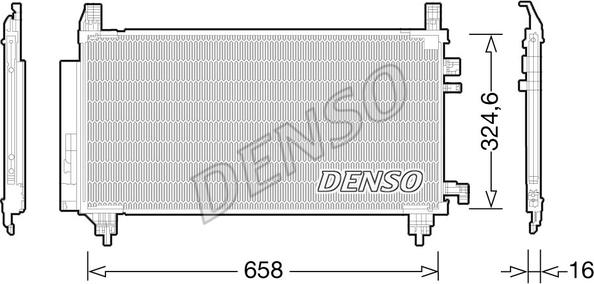 Denso DCN50046 - Kondensators, Gaisa kond. sistēma ps1.lv