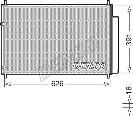 Denso DCN50041 - Kondensators, Gaisa kond. sistēma ps1.lv